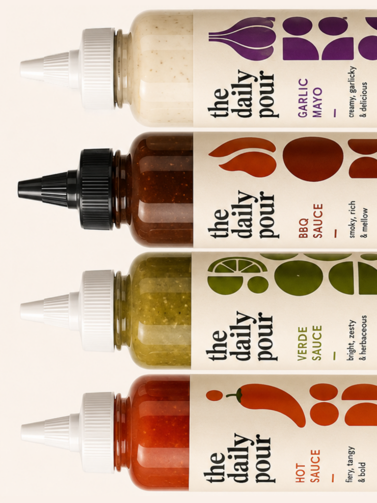 The Daily Pour Sauce bottle by EMBACO