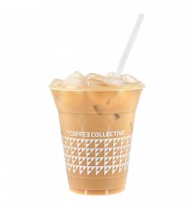 Coffee Collective branded takeaway iced coffee cup