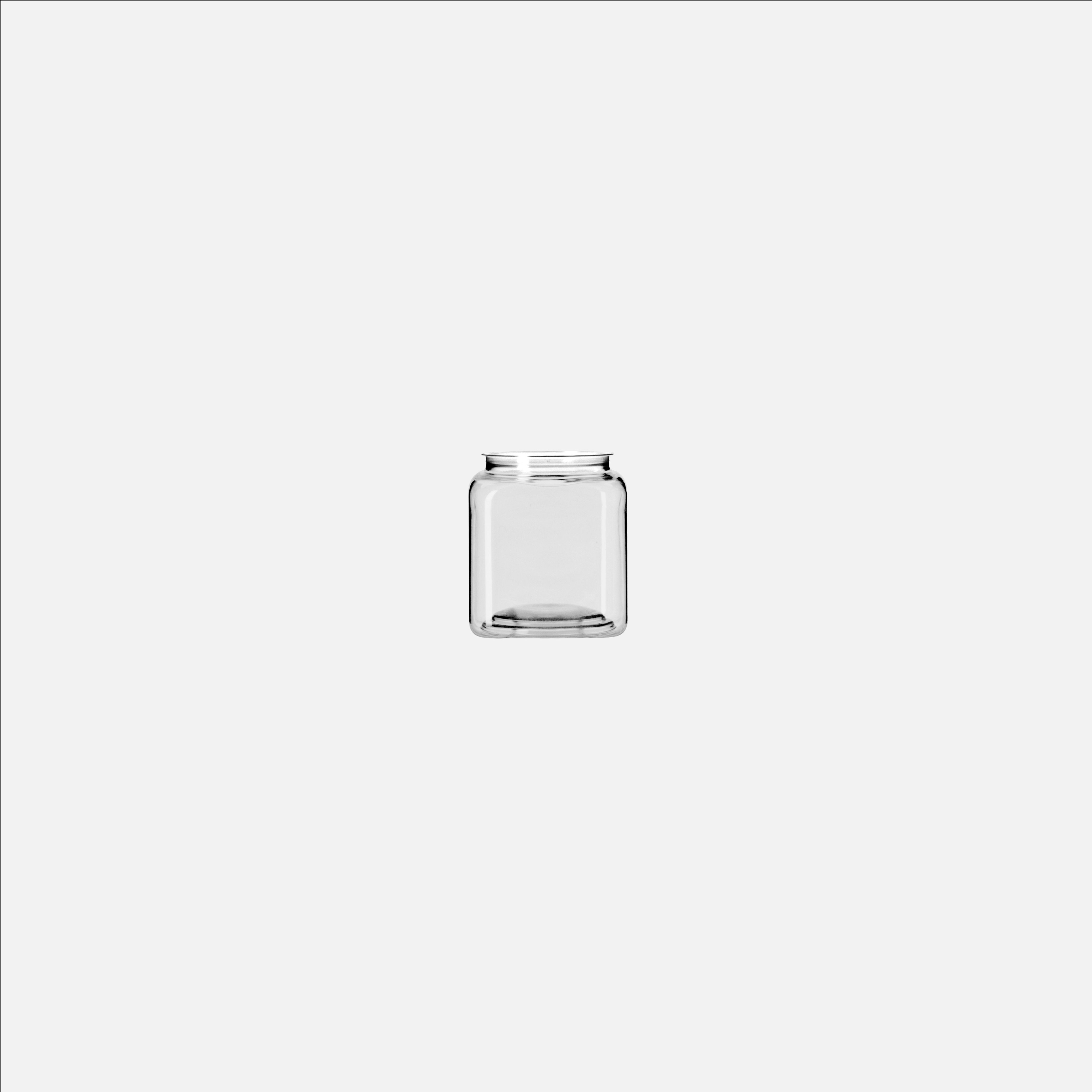 Square Jar_Gray
