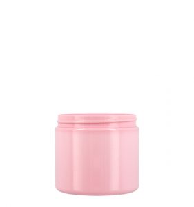 Pink cosmetics PET jar